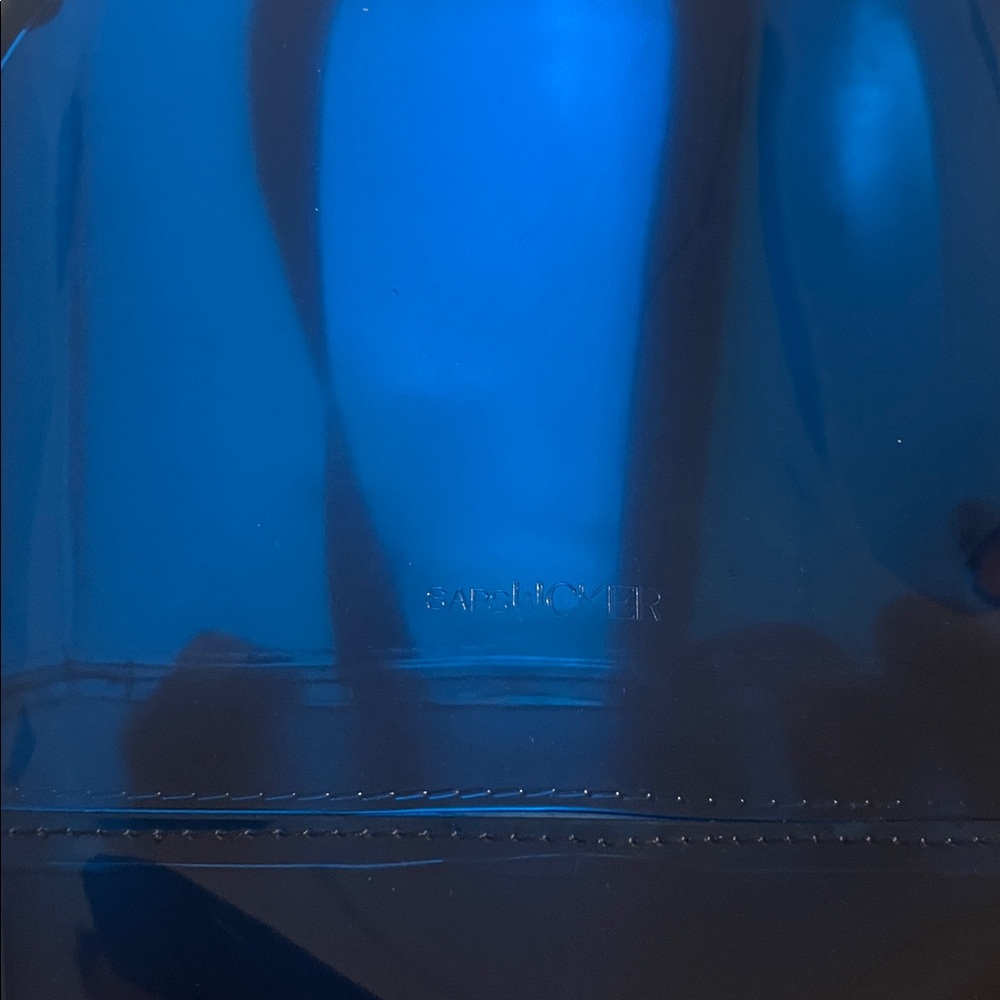 Sleek Navy Jelly Mini Backpack - Women's Bag